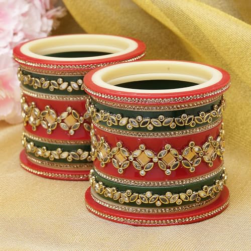 Gold-Plated Champagne Pearl Bangles Set